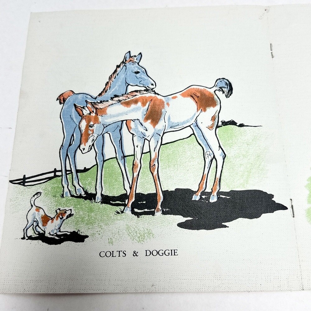 Baby’s Book 1935 Linen Childrens book Akron. O. Made in USA - Picture 4 of 6